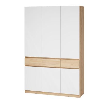 мс для прихожей Стоуби ШК-1500 дуб крафт золотой/глянец белый