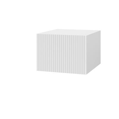 Шкаф верхний  антресоль ШВА 500 Корпус: ЛДСП белый 16мм; фасад: фрезеровка Норд Line, МДФ софт пломбир 16 мм