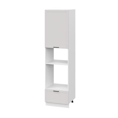 Пенал (премьер) ПДМ600Н-11Я Корпус: ЛДСП белый 16мм; фасад: фрезеровка Диада, МДФ лофт крем 16 мм