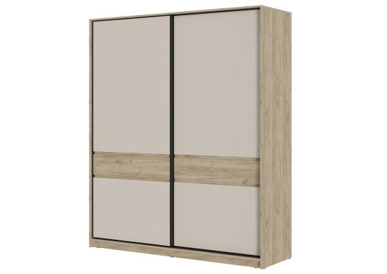 БОСТОН ШК-005 Шкаф-купе ЛДСП (Комплект) Дуб крафт серый / Кашемир