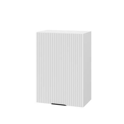 Шкаф верхний ШВ 500 Корпус: ЛДСП белый 16мм; фасад: фрезеровка Норд Line, МДФ софт пломбир 16 мм