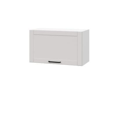 Шкаф верхний горизонтальный ШВГ 600 Корпус: ЛДСП белый 16мм; фасад: фрезеровка Диада, МДФ лофт крем 16 мм