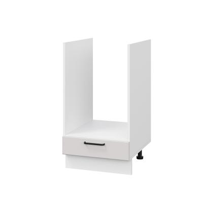 Шкаф нижний духовой ШНД 450 Корпус: ЛДСП белый 16мм; фасад: фрезеровка Диада, МДФ лофт крем 16 мм