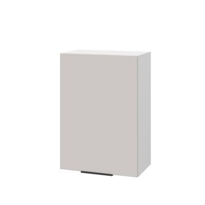 Шкаф верхний ШВ 500 Корпус: ЛДСП белый 16мм; фасад: фрезеровка Оливия, МДФ моно керамика 16 мм