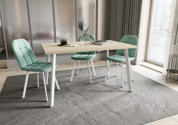 Стол Дублин 32 CRAFT М бабочка В2, ЛДСП (1200*800*380) Туя / белый/ЛДСП Туя Стол Дублин 32 CRAFT М бабочка В2, ЛДСП (1200*800*380) Туя / белый/ЛДСП Туя