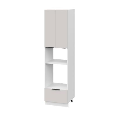 Пенал (премьер) ПДМ600Н-21Я Корпус: ЛДСП белый 16мм; фасад: фрезеровка Оливия, МДФ моно керамика 16 мм