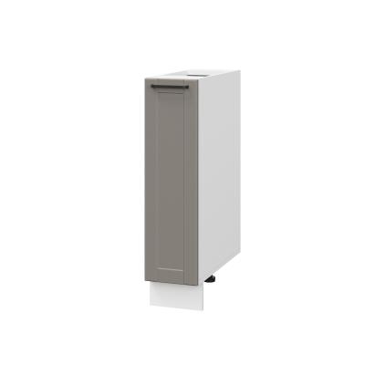 Шкаф шижний ШНБ 200 Корпус: ЛДСП белый 16мм; фасад: фрезеровка Диада, МДФ лофт кварц 16 мм