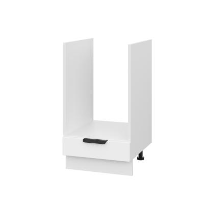 Шкаф нижний духовой ШНД 450 Корпус: ЛДСП белый 16мм; фасад: фрезеровка Норд Line, МДФ софт пломбир 16 мм