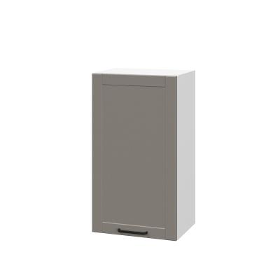 Шкаф верхний ШВ 400 Корпус: ЛДСП белый 16мм; фасад: фрезеровка Диада, МДФ лофт кварц 16 мм