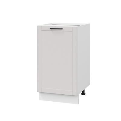 Шкаф нижний ШН 450 Корпус: ЛДСП белый 16мм; фасад: фрезеровка Диада, МДФ лофт крем 16 мм