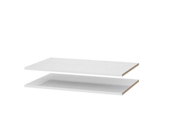 комплект полок Берген ПРО белое дерево/белое дерево