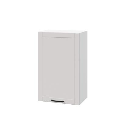 Шкаф верхний ШВ 450 Корпус: ЛДСП белый 16мм; фасад: фрезеровка Диада, МДФ лофт крем 16 мм