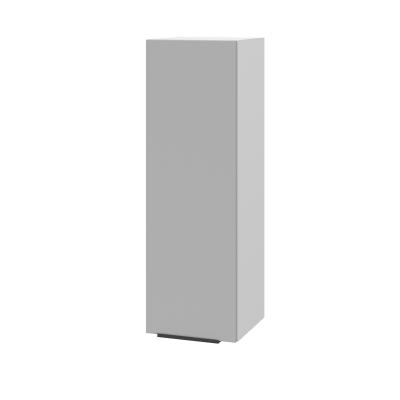 Шкаф верхний (премьер) ШВ 300Н Корпус: ЛДСП белый 16мм; фасад: фрезеровка Оливия, ЛДСП серый софт 16 мм