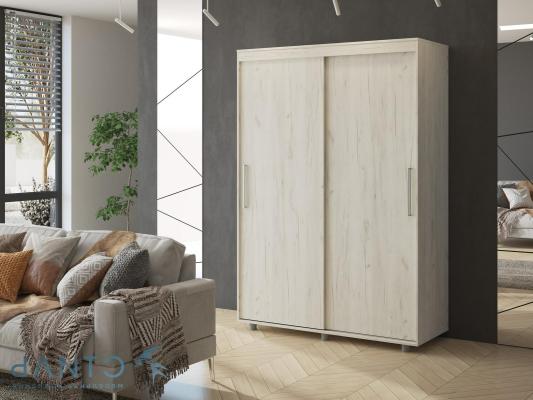 КОМФОРТ-12 ПРАЙМ 1,5м Шкаф "без зеркал" Дуб крафт / Светлый