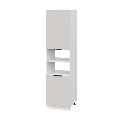 Пенал (премьер) ПД600Н-11 Корпус: ЛДСП белый 16мм; фасад: фрезеровка Оливия, МДФ моно керамика 16 мм