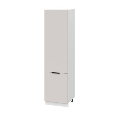 Пенал (премьер) П600Н-11 Корпус: ЛДСП белый 16мм; фасад: фрезеровка Оливия, МДФ моно керамика 16 мм