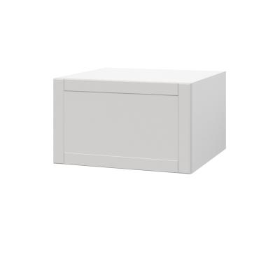 Шкаф верхний  антресоль ШВА 600 Корпус: ЛДСП белый 16мм; фасад: фрезеровка Диада, МДФ лофт крем 16 мм