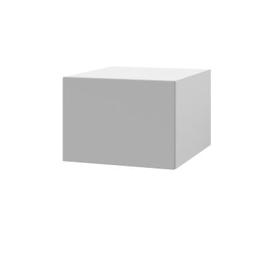 Шкаф верхний  антресоль ШВА 500 Корпус: ЛДСП белый 16мм; фасад: фрезеровка Оливия, ЛДСП серый софт 16 мм