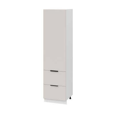 Пенал (премьер) П600Н-12Я Корпус: ЛДСП белый 16мм; фасад: фрезеровка Оливия, МДФ моно керамика 16 мм