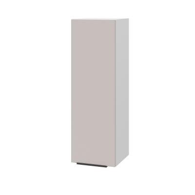 Шкаф верхний (премьер) ШВ 300Н Корпус: ЛДСП белый 16мм; фасад: фрезеровка Оливия, МДФ сиена тауп 16 мм