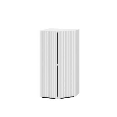 Шкаф верхний торцевой ШВТ 360 Корпус: ЛДСП белый 16мм; фасад: фрезеровка Норд Line, МДФ софт пломбир 16 мм