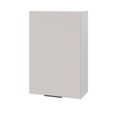 Шкаф верхний (премьер) ШВ 600Н-1 Корпус: ЛДСП белый 16мм; фасад: фрезеровка Оливия, МДФ моно керамика 16 мм