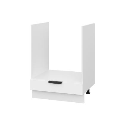 Шкаф нижний духовой ШНД 600 Корпус: ЛДСП белый 16мм; фасад: фрезеровка Норд Line, МДФ софт пломбир 16 мм