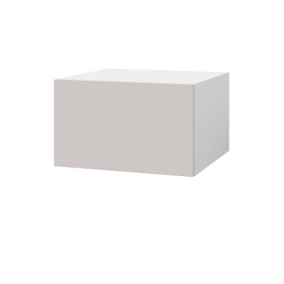 Шкаф верхний  антресоль ШВА 600 Корпус: ЛДСП белый 16мм; фасад: фрезеровка Оливия, МДФ моно керамика 16 мм