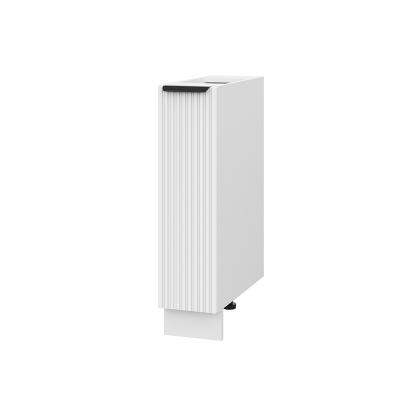 Шкаф шижний ШНБ 200 Корпус: ЛДСП белый 16мм; фасад: фрезеровка Норд Line, МДФ софт пломбир 16 мм