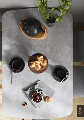 Стол Альт 1100х700/300, раздвижной, ЛДСП, В7 Цемент светлый / Хром