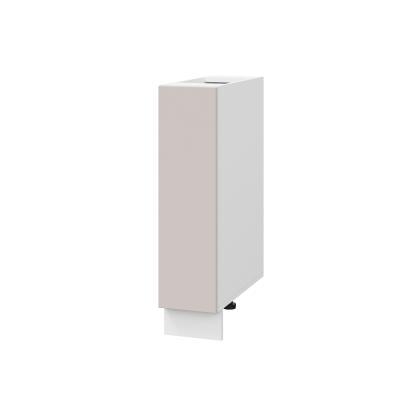 Шкаф шижний ШНБ 200 Корпус: ЛДСП белый 16мм; фасад: фрезеровка Оливия, МДФ сиена тауп 16 мм