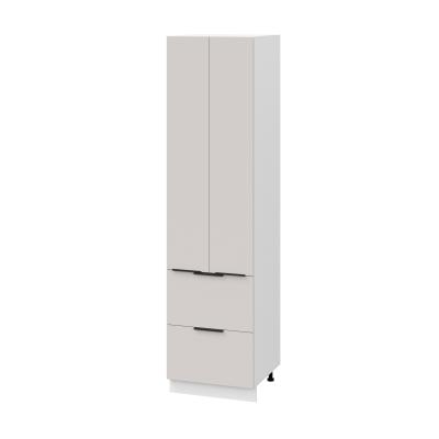 Пенал (премьер) П600Н-22Я Корпус: ЛДСП белый 16мм; фасад: фрезеровка Оливия, МДФ моно керамика 16 мм