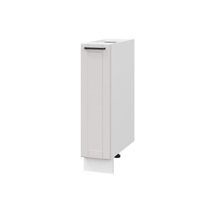 Шкаф шижний ШНБ 200 Корпус: ЛДСП белый 16мм; фасад: фрезеровка Диада, МДФ лофт крем 16 мм