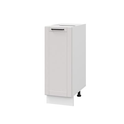 Шкаф нижний ШН 300 Корпус: ЛДСП белый 16мм; фасад: фрезеровка Диада, МДФ лофт крем 16 мм