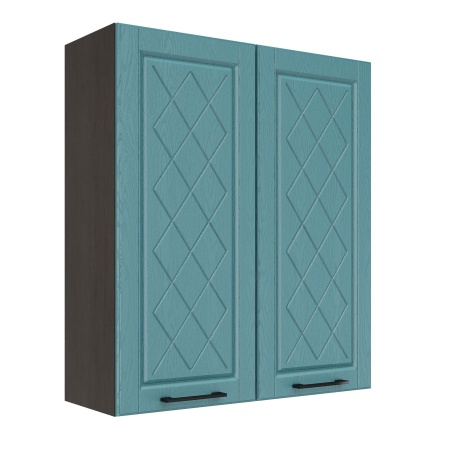 Шкаф верхний (премьер) ШВ 800Н Корпус: ЛДСП венге 16мм; фасад: фрезеровка Барселона, МДФ морское дерево 16мм