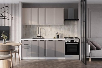 Кухня Сиена Антично-бежевый / Грей Софт 1,8 м