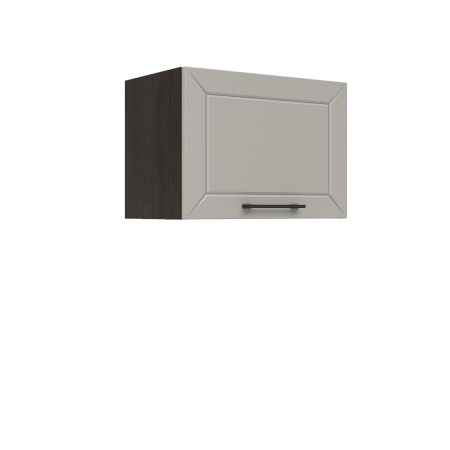 Шкаф верхний горизонтальный ШВГ 500 Корпус: ЛДСП венге 16мм; фасад: фрезеровка Кельн, МДФ софт тоффи 16мм