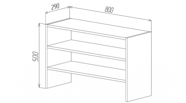 Секция для обуви Цемент светлый Секция для обуви Цемент светлый