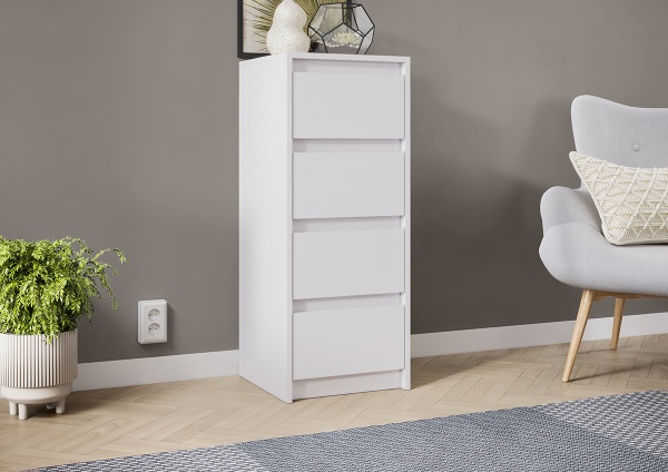 мс Айден КМ06-400 белый ЛДСП/белый ЛДСП