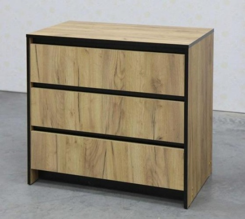 Бостон Комод 3 ящика Дуб вотан