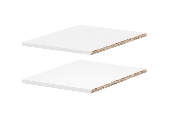 мс Алиса комплект полок (для П-400) белый/белый гладкий