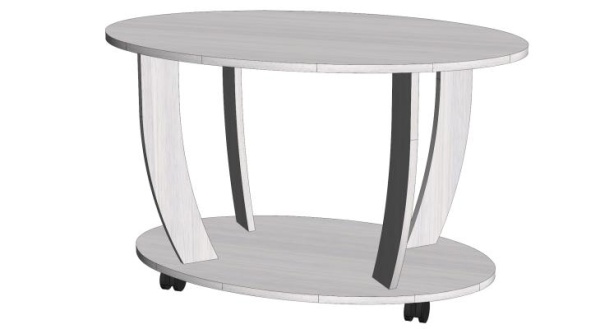 Стол журнальный овальный Анкор светлый Стол журнальный овальный Анкор светлый