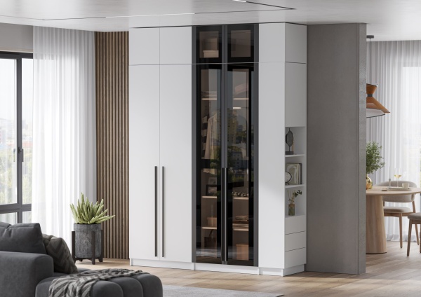 мс Берген АС-800 белое дерево/софт черный