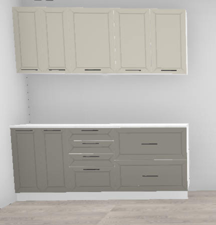 Кухня Кельн Софт айвори / Софт карамель 1,9 м (1997)