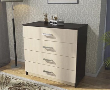 ЭВА Комод КМ-021 Венге / Дуб молочный