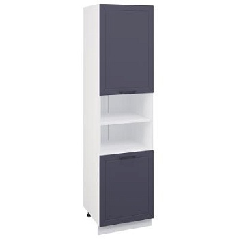 Пенал (премьер) ПД1 600Н Корпус: ЛДСП белый 16мм; фасад: фрезеровка Кельн, МДФ софт смок 16мм Пенал (премьер) ПД1 600Н Корпус: ЛДСП белый 16мм; фасад: фрезеровка Кельн, МДФ софт смок 16мм