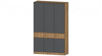 Ленора Шкаф 3х ств Дуб вотан / Графит