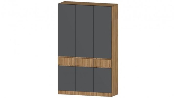 Ленора Шкаф 3х ств Дуб вотан / Графит