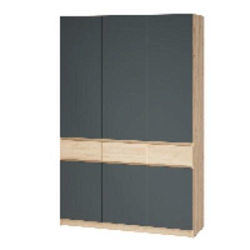 мс для прихожей Стоуби ШК-1500 дуб крафт золотой/серый графит