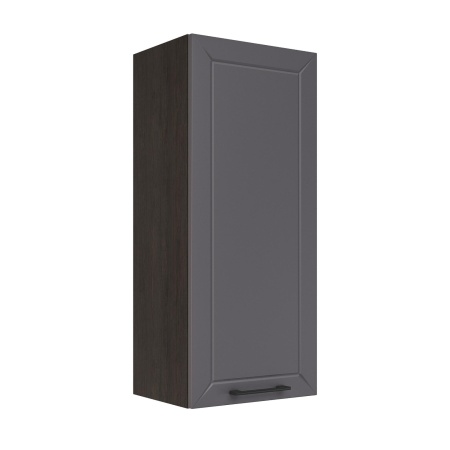 Шкаф верхний (премьер) ШВ 400Н Корпус: ЛДСП венге 16мм; фасад: фрезеровка Кельн, МДФ софт смок 16мм Шкаф верхний (премьер) ШВ 400Н Корпус: ЛДСП венге 16мм; фасад: фрезеровка Кельн, МДФ софт смок 16мм